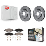 [Front] 2008 Nissan Versa 4-Wheel ABS Premium OE Brake Rotors & Ceramic Pads Kit For Max Braking