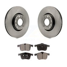 Charger l&#39;image dans la galerie, Front Disc Brake Rotors &amp; Ceramic Pad Kit For Saab 9-3 With 314mm Diameter Rotor