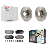 [Front] 2007-2015 Mazda CX-9 Premium OE Brake Rotors & Ceramic Pads Kit For Max Braking