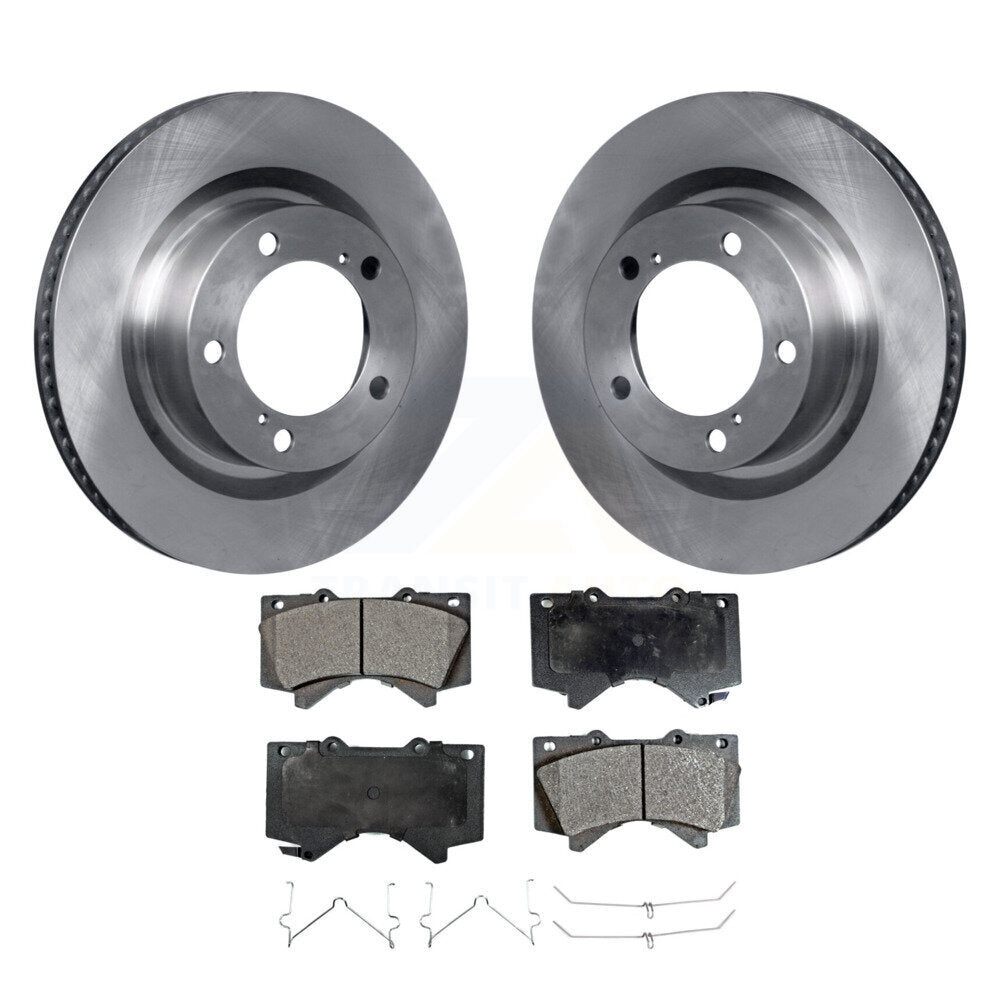 Front Brake Rotor And Ceramic Pad Kit For Toyota Tundra Sequoia Lexus LX570 Land