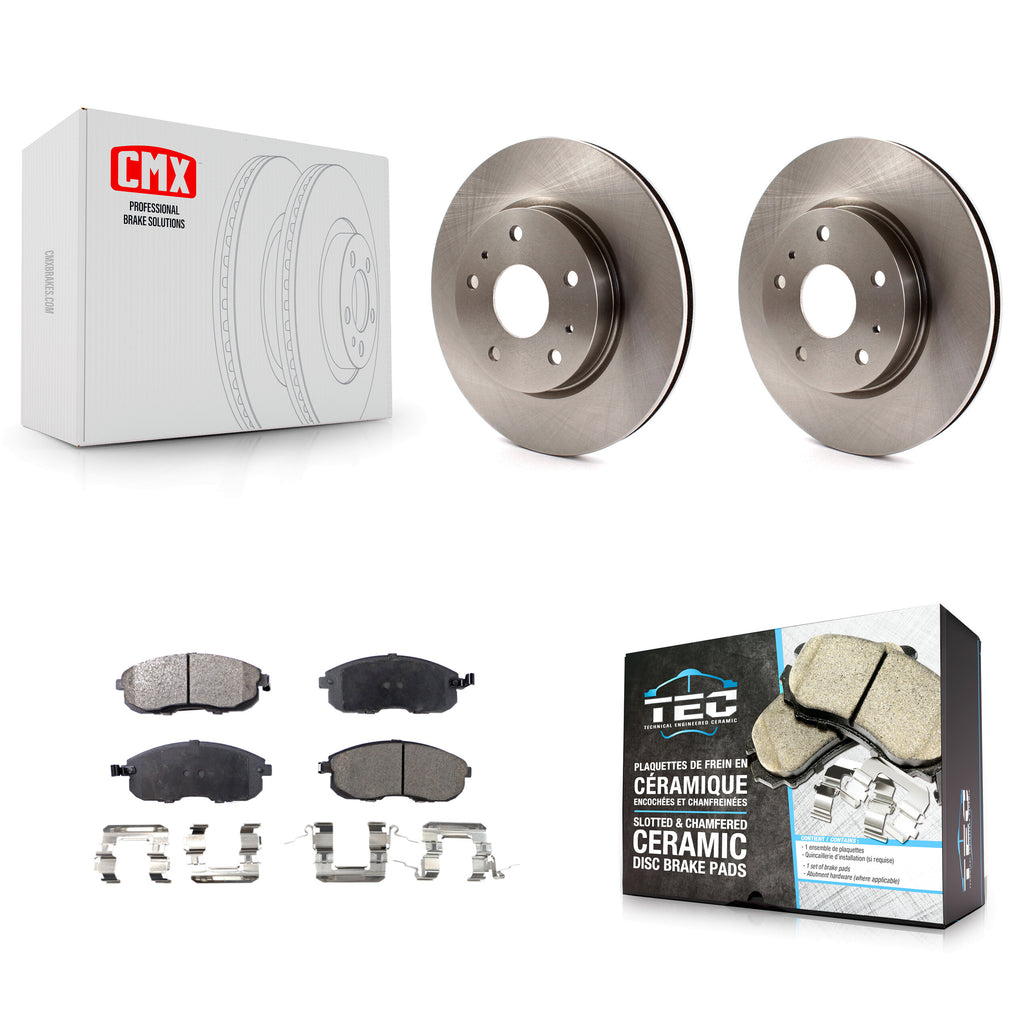Front Disc Brake Rotors And Ceramic Pads Kit For Suzuki SX4 Crossover