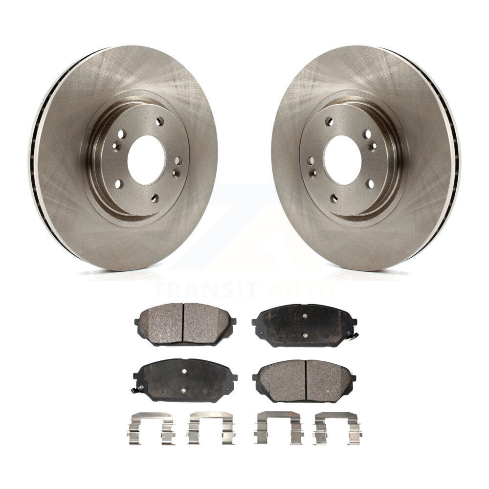 Front Disc Brake Rotors And Ceramic Pads Kit For 2007-2012 Hyundai Veracruz