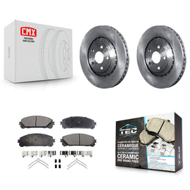 Front Brake Rotor Ceramic Pad Kit For Toyota Highlander Sienna Lexus RX350 NX300