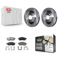 Charger l'image dans la galerie, [Front] 2007-2012 Nissan Sentra SE-R Premium OE Brake Rotors &amp; Ceramic Pads Kit For Max Braking