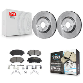 Front Disc Brake Rotors And Ceramic Pads Kit For Nissan Sentra Juke