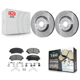 Front Disc Brake Rotors And Ceramic Pads Kit For Nissan Sentra Juke