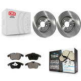 Front Disc Brake Rotor & Ceramic Pad Kit For Jaguar XF S-Type XK XJ8 Vanden Plas
