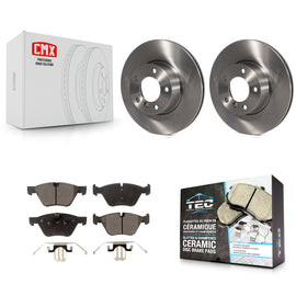 Front Disc Brake Rotors And Ceramic Pads Kit For 2008 BMW 328xi To 08 07