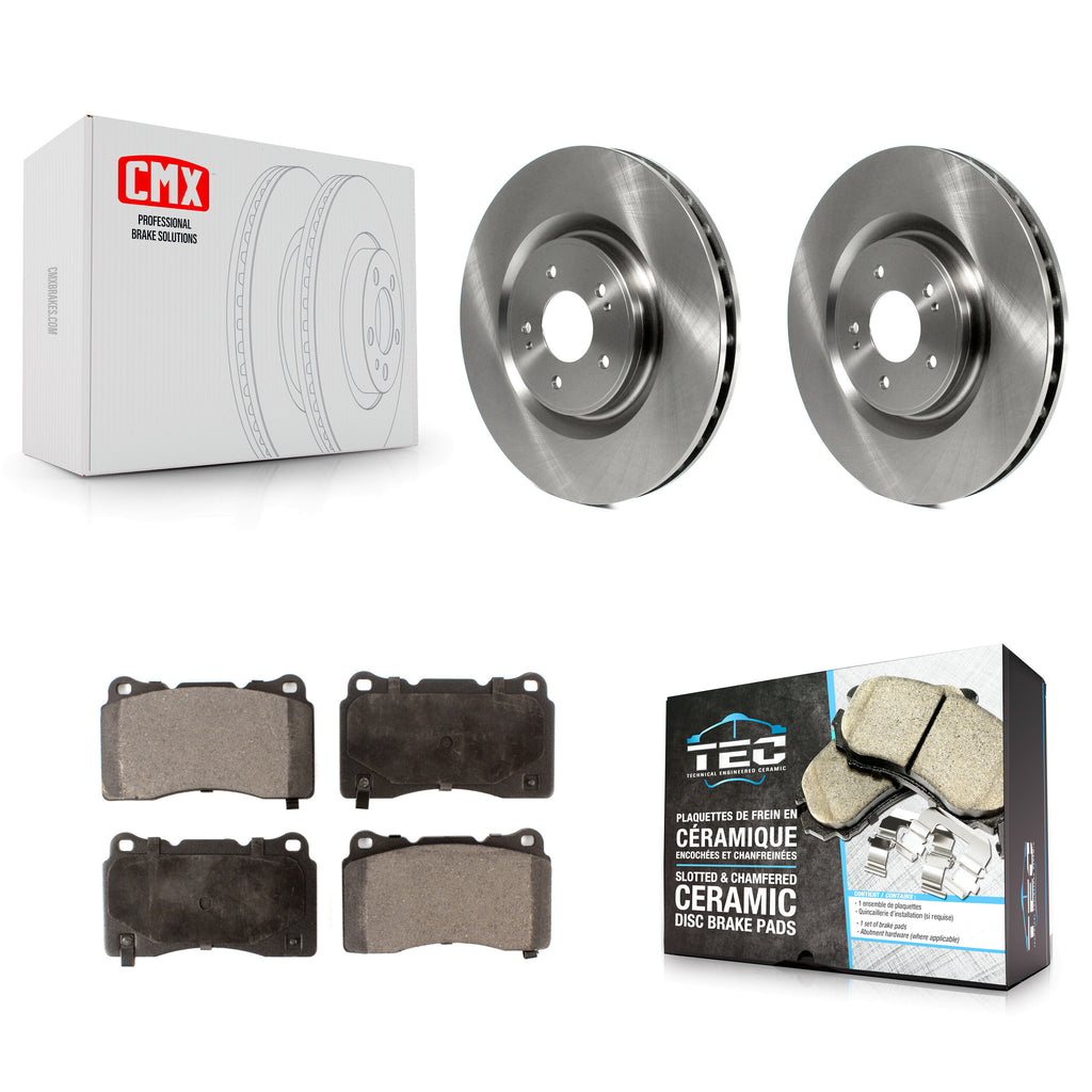 Front Disc Brake Rotors And Ceramic Pads Kit For Mitsubishi Lancer