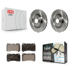 Front Disc Brake Rotors And Ceramic Pads Kit For Mitsubishi Lancer