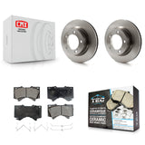 Front Disc Brake Rotors And Ceramic Pads Kit For Toyota Land Cruiser Lexus LX570