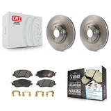 [Front] 2012 Hyundai Genesis 3.8L Premium OE Brake Rotors & Ceramic Pads Kit For Max Braking