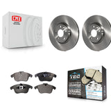 Front Brake Rotor Ceramic Pad Kit For Volvo S60 XC70 S80 Land Rover Range Evoque