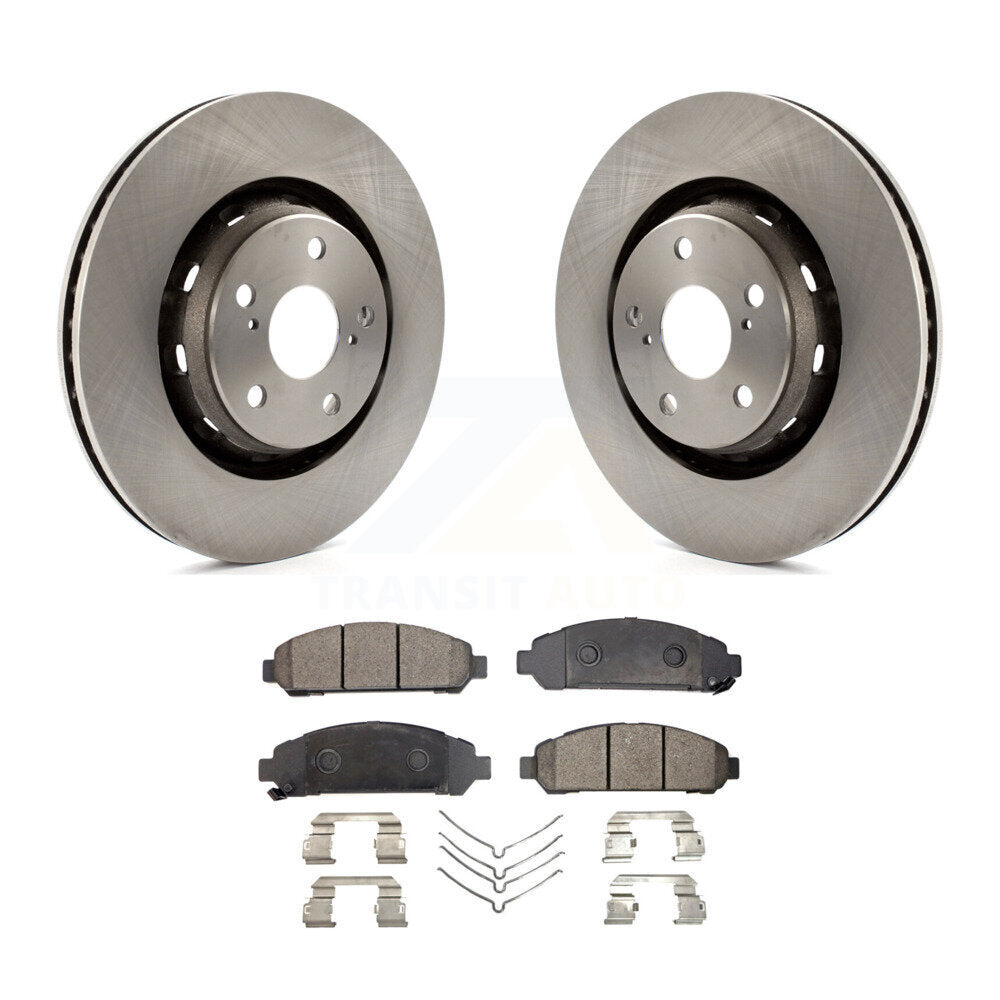 Front Disc Brake Rotors And Ceramic Pads Kit For 2009-2016 Toyota Venza