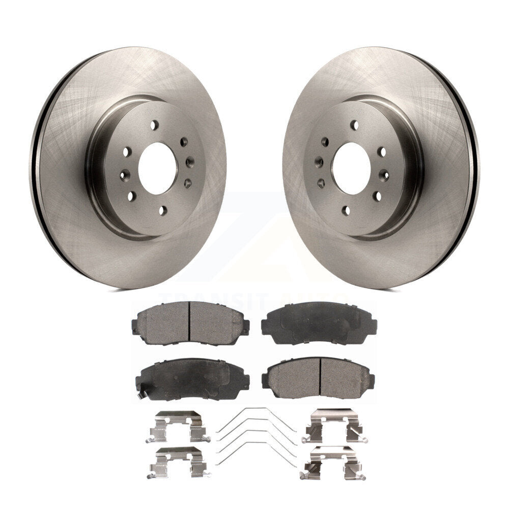 Front Disc Brake Rotors And Ceramic Pads Kit For 2011-2014 Honda Odyssey