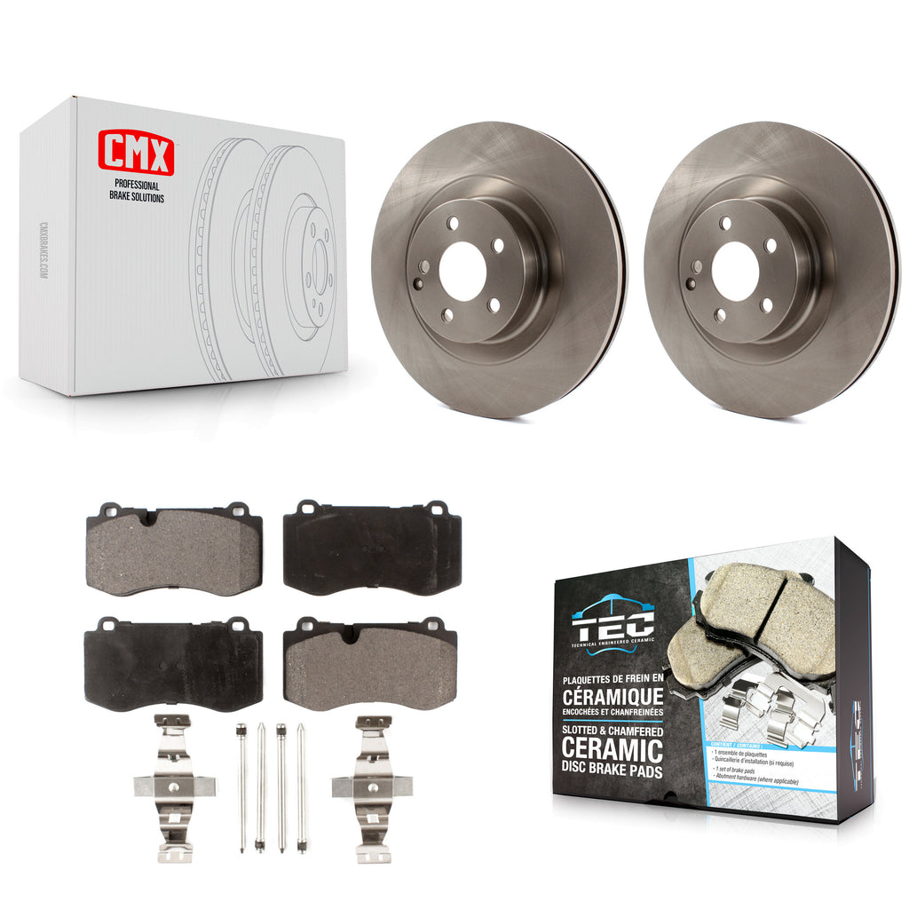 Front Brake Rotor & Ceramic Pad Kit For Mercedes-Benz S550 SL550 CL550 S600 S400
