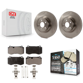 Front Brake Rotor & Ceramic Pad Kit For Mercedes-Benz S550 SL550 CL550 S600 S400