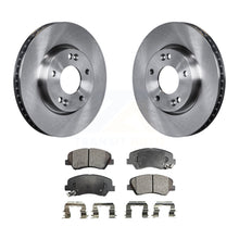 Charger l&#39;image dans la galerie, Front Disc Brake Rotors And Ceramic Pads Kit For 2014 Kia Forte5 EX