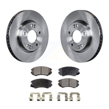 Charger l&#39;image dans la galerie, Front Disc Brake Rotors And Ceramic Pads Kit For 2010-2011 Kia Soul 2.0L