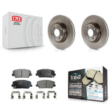 Front Disc Brake Rotors And Ceramic Pads Kit For Hyundai Genesis Coupe