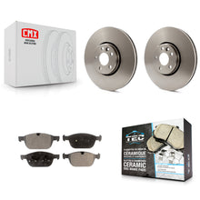 Load image into Gallery viewer, [Front] 2010-2015 Volvo XC60 Premium OE Brake Rotors &amp; Ceramic Pads Kit For Max Braking