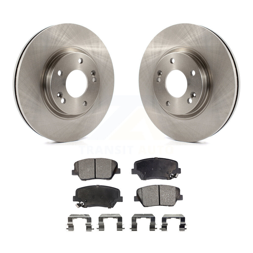 Front Disc Brake Rotors And Ceramic Pads Kit For Kia Sorento Hyundai Santa Fe