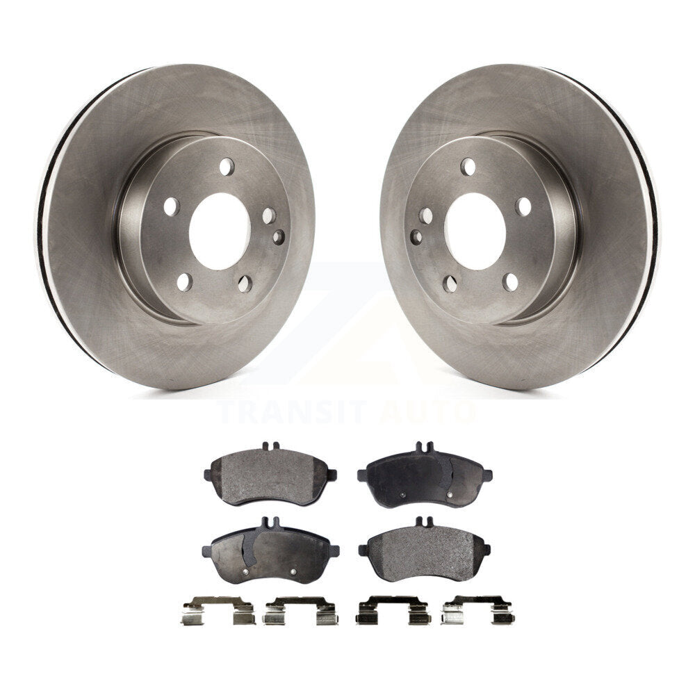 Front Disc Brake Rotors And Ceramic Pads Kit For Mercedes-Benz C300 C250 C230