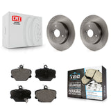 Front Disc Brake Rotors And Ceramic Pads Kit For Smart Fortwo