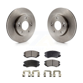 [Front] 2010-2011 Kia Soul 1.6L Premium OE Brake Rotors & Ceramic Pads Kit For Max Braking