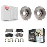 [Front] 2010-2011 Kia Soul 1.6L Premium OE Brake Rotors & Ceramic Pads Kit For Max Braking