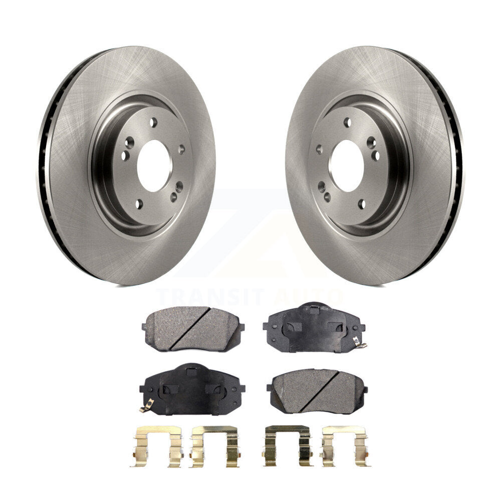 Front Disc Brake Rotor And Ceramic Pad Kit For Hyundai Tucson Sonata Kia Cadenza