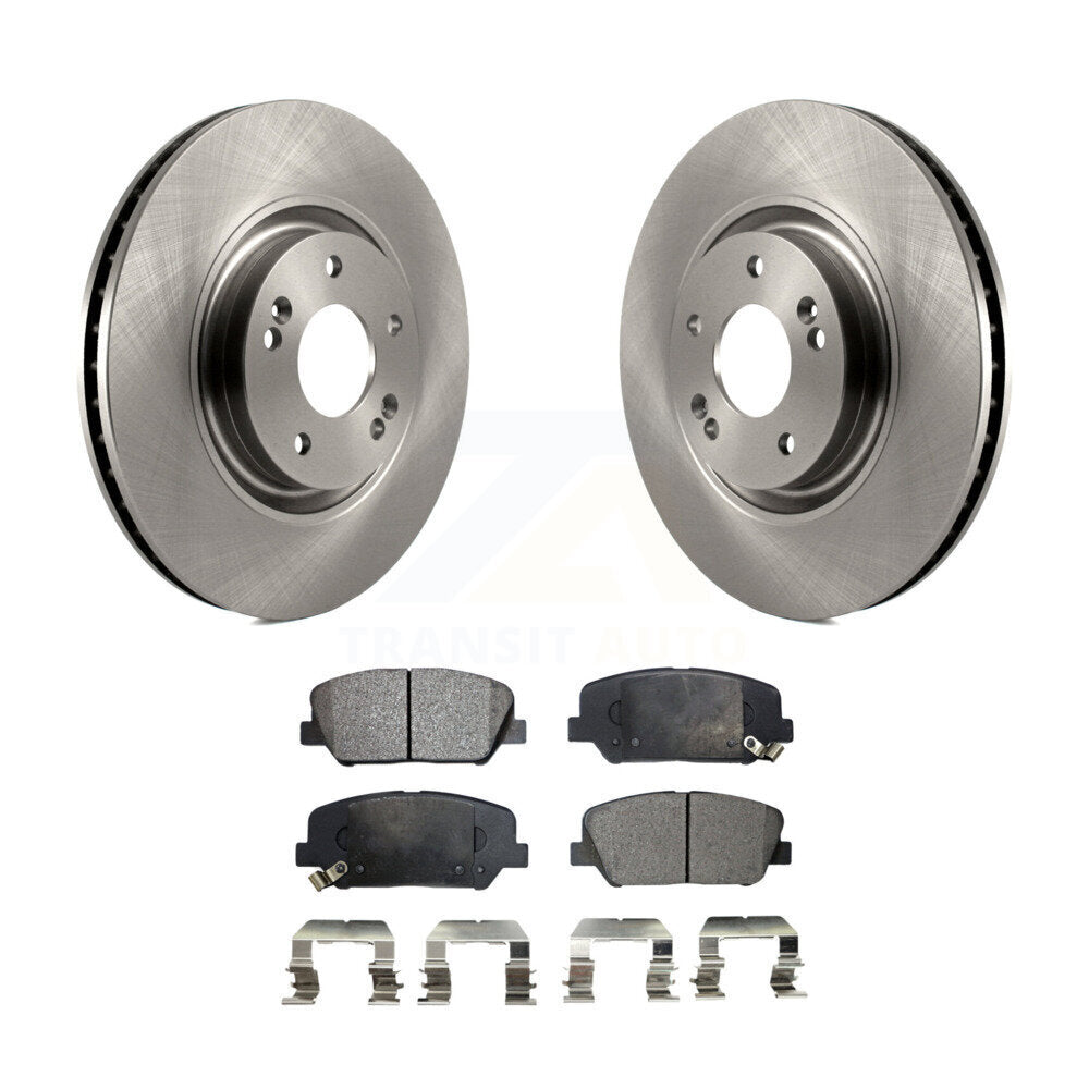 Front Disc Brake Rotors And Ceramic Pads Kit For 2011-2015 Kia Optima 2.0L