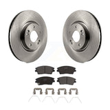 [Front] 2017-2021 Kia Sportage Turbocharged Premium OE Brake Rotors & Ceramic Pads Kit For Max Braking