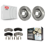 Front Disc Brake Rotors And Ceramic Pads Kit For Mitsubishi Lancer