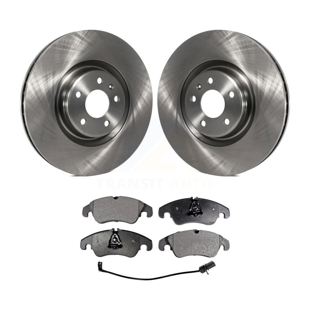 Front Disc Brake Rotors And Ceramic Pads Kit For Audi A6