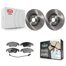 Load image into Gallery viewer, Front Disc Brake Rotors And Ceramic Pads Kit For Audi A6