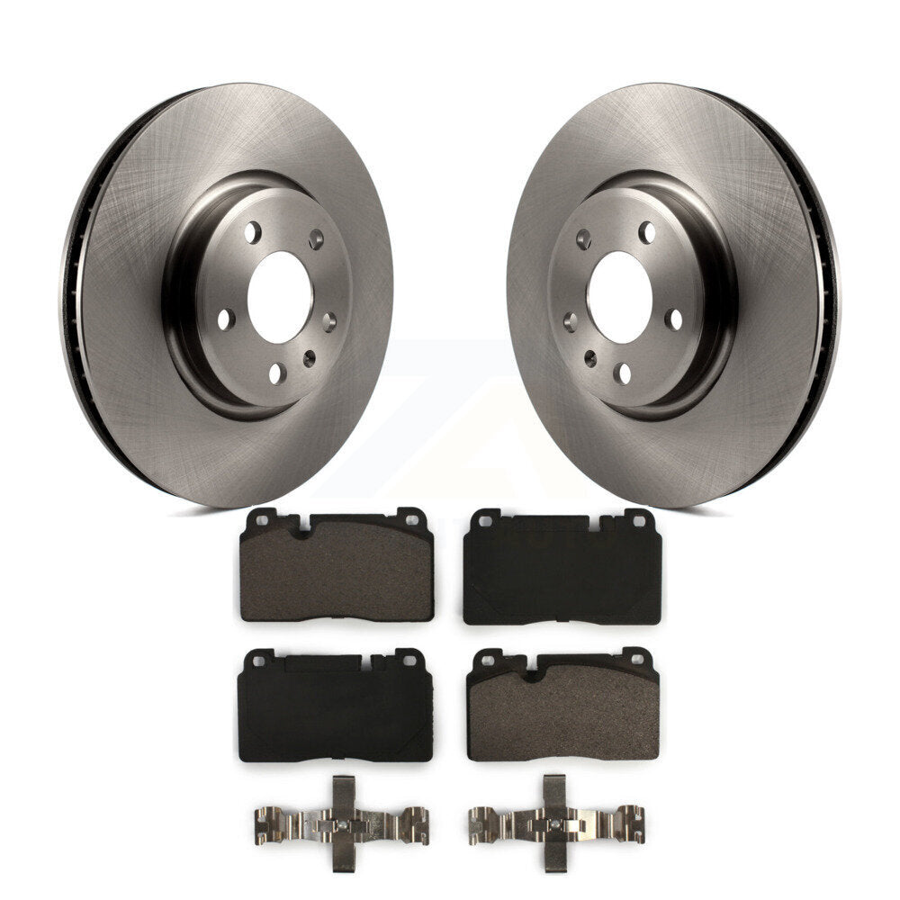 Front Disc Brake Rotors And Ceramic Pads Kit For Audi Q5