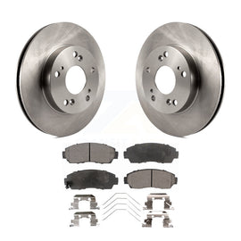 Front Brake Rotor Ceramic Pad Kit For Honda Civic LX SE with Manual transmission