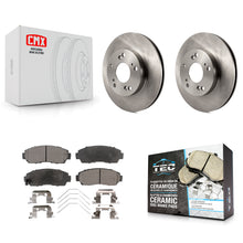 Load image into Gallery viewer, Front Brake Rotor Ceramic Pad Kit For Honda Civic LX SE with Manual transmission