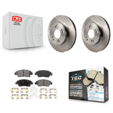 Front Disc Brake Rotors And Ceramic Pads Kit For Honda Civic Acura ILX