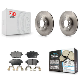 Front Disc Brake Rotors And Ceramic Pads Kit For Mini Cooper Countryman Paceman