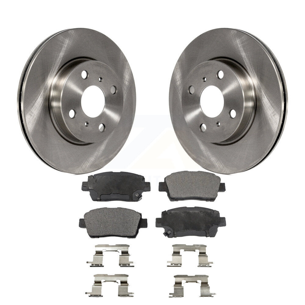 Front Disc Brake Rotors And Ceramic Pads Kit For Scion iQ