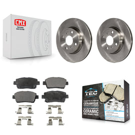 Front Disc Brake Rotors And Ceramic Pads Kit For Scion iQ