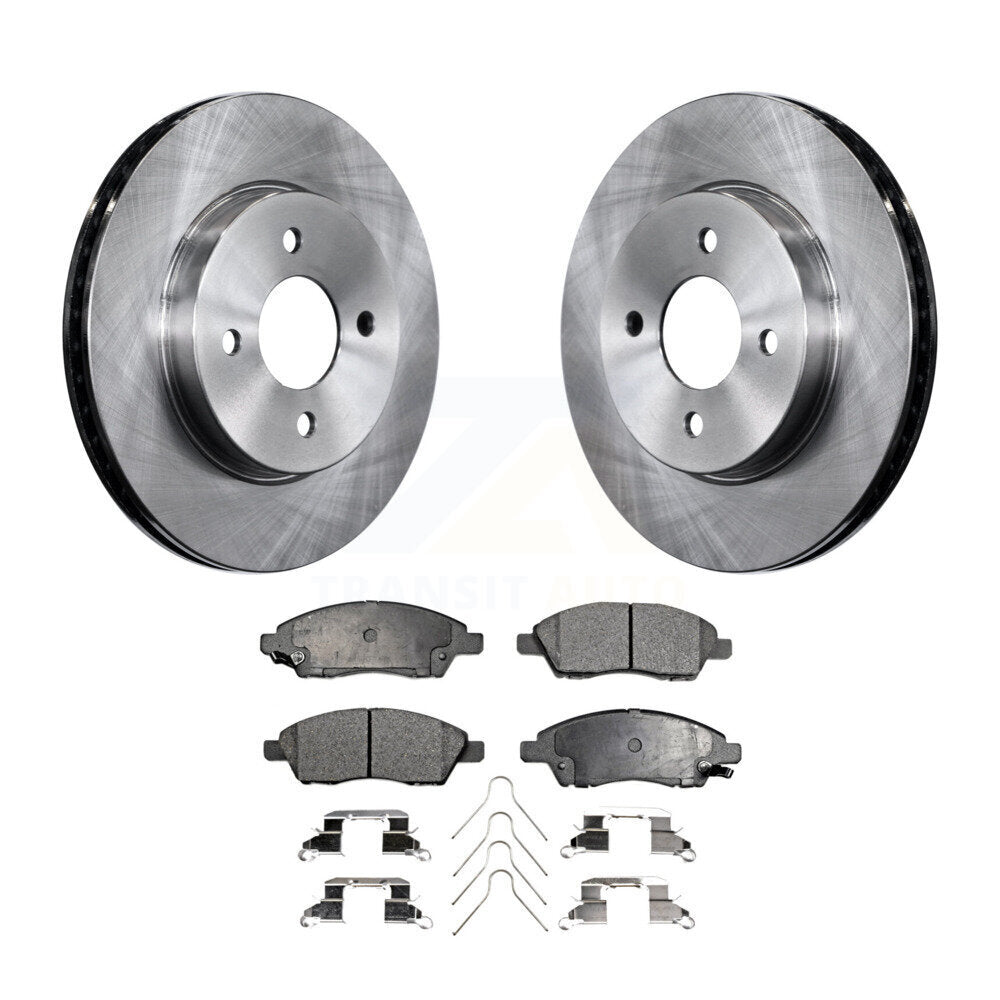 Front Disc Brake Rotors And Ceramic Pads Kit For Nissan Versa Note Micra