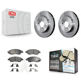 Front Disc Brake Rotors And Ceramic Pads Kit For Nissan Versa Note Micra