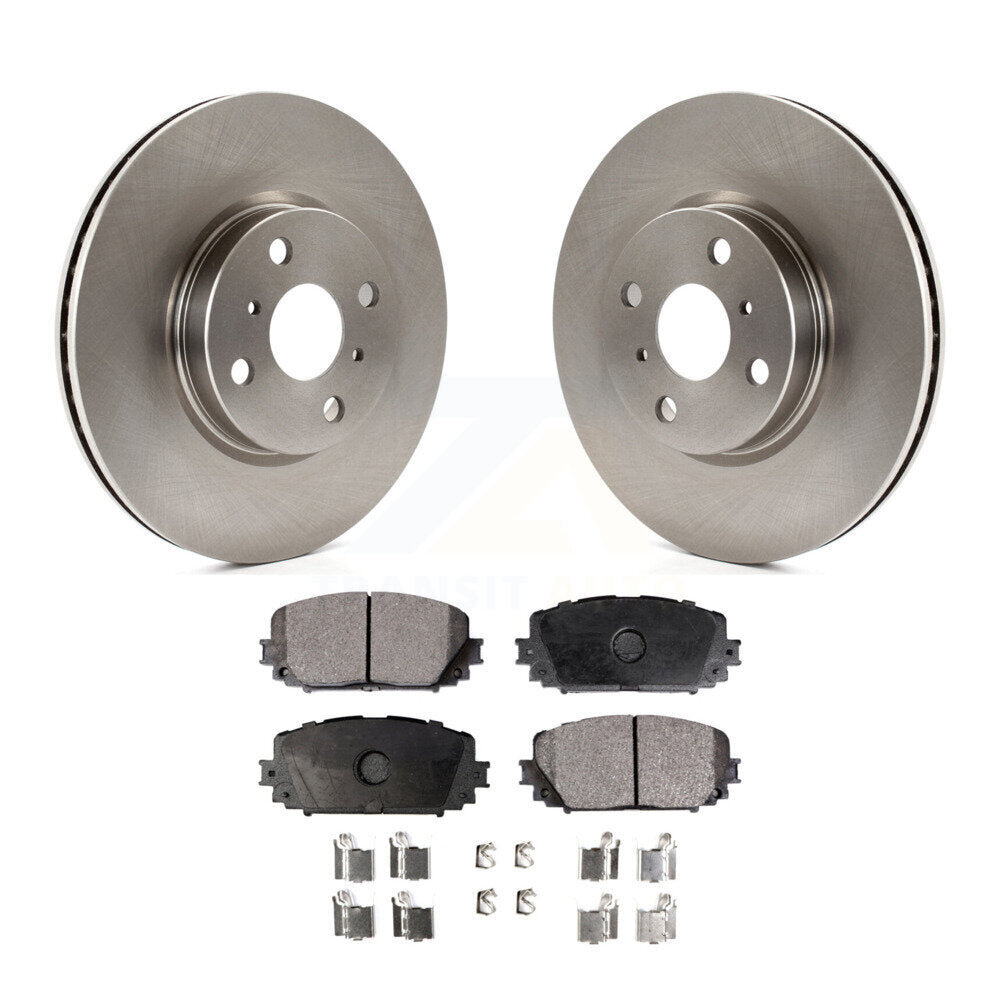 Front Disc Brake Rotors And Ceramic Pads Kit For Toyota Yaris