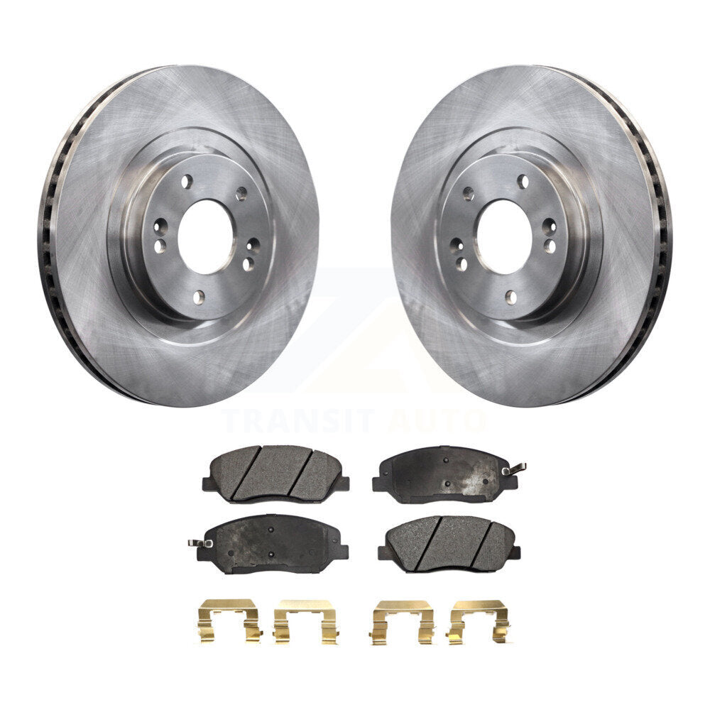 Front Disc Brake Rotors & Ceramic Pad Kit For 2013-2016 Hyundai Santa Fe XL 3.3L