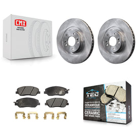 [Front] 2013-2016 Hyundai Santa Fe XL 3.3L Premium OE Brake Rotors & Ceramic Pads Kit For Max Braking