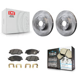 [Front] 2013-2016 Hyundai Santa Fe XL 3.3L Premium OE Brake Rotors & Ceramic Pads Kit For Max Braking