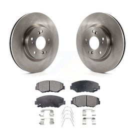 [Front] 2012-2016 Honda CR-V FWD Premium OE Brake Rotors & Ceramic Pads Kit For Max Braking
